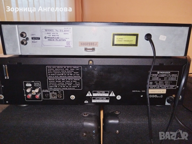Винтидж CD плейър Hitachi DA-6000 + Pioneer CT-W550R – Made in Japan, снимка 4 - Ресийвъри, усилватели, смесителни пултове - 52877886
