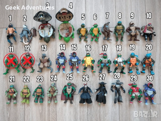 Екшън Фигурки Teenage Mutant Ninja Turtles TMNT Костенурките Нинджа, снимка 2 - Колекции - 47235429
