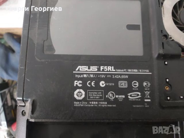 Продавам лаптоп за части Asus F5rl, снимка 4 - Части за лаптопи - 9700468