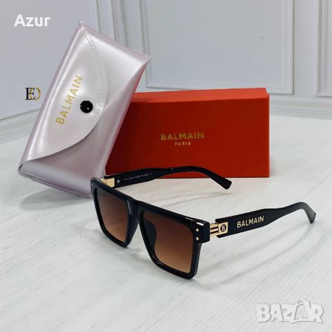 Слънчеви очила с UV400 защита с калъф и кутия Balmain 🕶 Chanel Код D279 - Различни цветове, снимка 2 - Слънчеви и диоптрични очила - 46463201