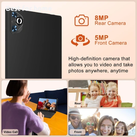 10-инчов таблет, 22GB RAM + 128GB ROM + 1TB разширяема памет, Android 14 таблет с клавиатура и мишка, снимка 6 - Таблети - 53442921