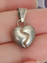 Сребърно сърце , снимка 1 - Колиета, медальони, синджири - 45005576