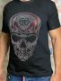 Разпродабжа ! Мъжка черна тениска с череп Philipp Plein, снимка 1 - Тениски - 45680536