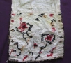 19век кенарена кърпа, мъниста и пайети 140х17см., снимка 9