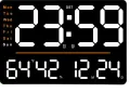 Цифров стенен часовник  Часовник с голям дисплей и цифри X6636, снимка 7