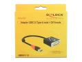 DELOCK Адаптер USB 3.0 Тип-A мъжки > DVI женски (62737), снимка 1