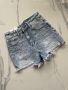 Светло сини дънкови къси панталонки с камъчета, снимка 1 - Къси панталони и бермуди - 45569603
