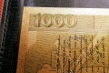 Позлатена с 24 карата злато рядка банкнота 1000 лева 1994 г със сертификат поредни сериини номера , снимка 11