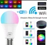 Интелигентна WiFi,smart , LED крушка ,с достъп за управление, снимка 5