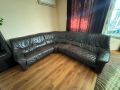 Ъглов диван естествена кожа , снимка 1 - Дивани и мека мебел - 45247884