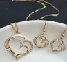 Комплект бижута - позлатено с 14к златно покритие - колие обеци гривна, снимка 4