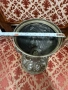 стара голяма чаша бокал с интересни мотиви, снимка 8