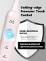 Електрическа четка за зъби Marlincare, IPX8, 48 000 VPM, 5 режима, 4 глави, розова, снимка 8