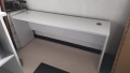 Бюро - офис маса 160/40/72см светло сиво, снимка 18