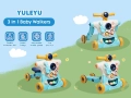 3в1 Бебешка Проходилка/ Уокър с Обучително Съдържание, YULEYU, снимка 7