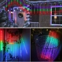 Соларни коледни лампички LED Многоцветна светлина 3м х 30см падащ сняг, снимка 3