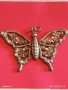 МЕДАЛЬОН с ФОРМА на ПЕПЕРУДА 🦋 в РЕТРО СТИЛ УКРАСЕН с МАЛКИ КРИСТАЛИ 51247, снимка 5