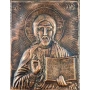 ГОЛЯМА МЕДНА ИКОНА ИСУС ХРИСТОС, снимка 2