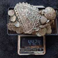 Сребърна Трепка Възрожденски Прочелник накит носия пафти, снимка 6 - Антикварни и старинни предмети - 46142922