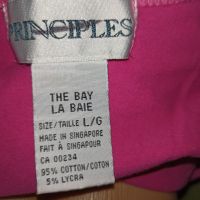 Principles- M- Памучно розово боди с къс ръкав , снимка 6 - Корсети, бюстиета, топове - 46078675