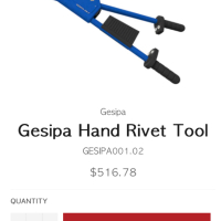 Gesipa HN 2- Професионална ръчна нитачка, снимка 6 - Други инструменти - 45031417