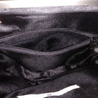 Orient Express винтидж дамска кожена чанта за рамо в черен цвят, снимка 13 - Чанти - 45270551
