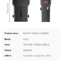 ASOMETECH Универсален адаптер бързо зарядно с 1 USB QC 3.0 порт и 1 PD 20W Type-C за EU/UK/USA/AUS, снимка 3 - Оригинални зарядни - 45828659