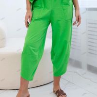 Дамски памучен комплект блуза + панталон, 3цвята , снимка 6 - Комплекти - 45963144
