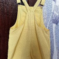 Дамски жълт гащеризон, тип рокля, снимка 2 - Гащеризони - 45335594