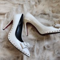 Бели елегантни обувки , снимка 5 - Дамски обувки на ток - 45584838