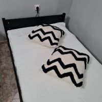 единично легло рамка  90/200  черно, снимка 3 - Спални и легла - 45289052