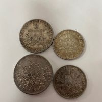 Сребърни монети 1/2/5 francs, снимка 2 - Нумизматика и бонистика - 45732309