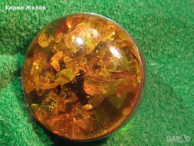 ВЕЛИКОЛЕПЕН СРЕБЪРЕН ПРЪСТЕН СРЕБРО ВИСОКА ПРОБА с ОГРОМЕН БАЛТИЙСКИ 100% НАТУРАЛЕН КЕХЛИБАР 42000, снимка 1