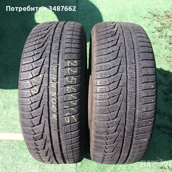 225 60 16 HANKOOK 2бр зимни дот 2021г , снимка 1