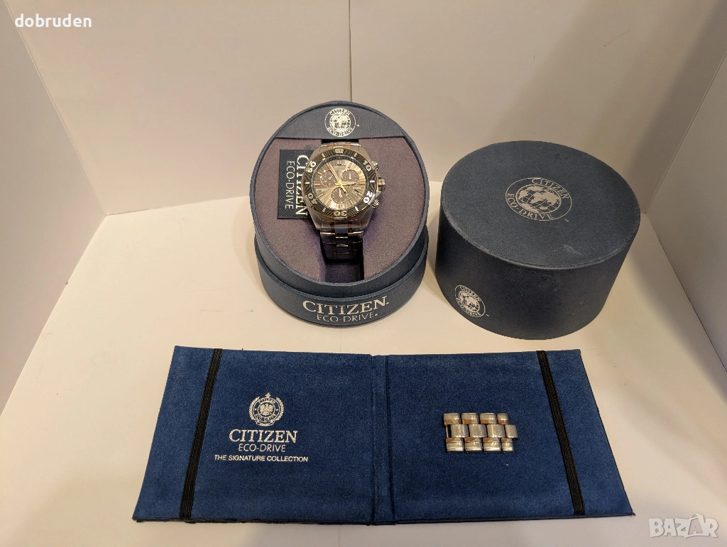 Промо! Citizen Signature Courageous BL5440 Solar Alarm Chrono часовник, снимка 1