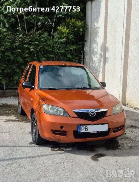 Продавам Мазда 2, категория хечбек, октомври 2003, цвят оранжев, снимка 1