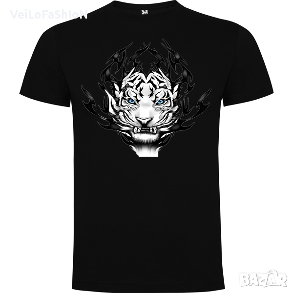 Нова мъжка тениска с Тигър в черен цвят , снимка 1
