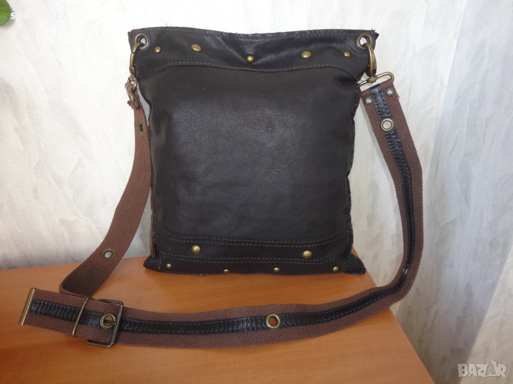 Toi&Moi/естествена кожа/бохо дамска чанта/торба, снимка 1