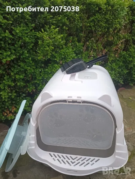 Закрита котешка тоалетна +лопатка, снимка 1