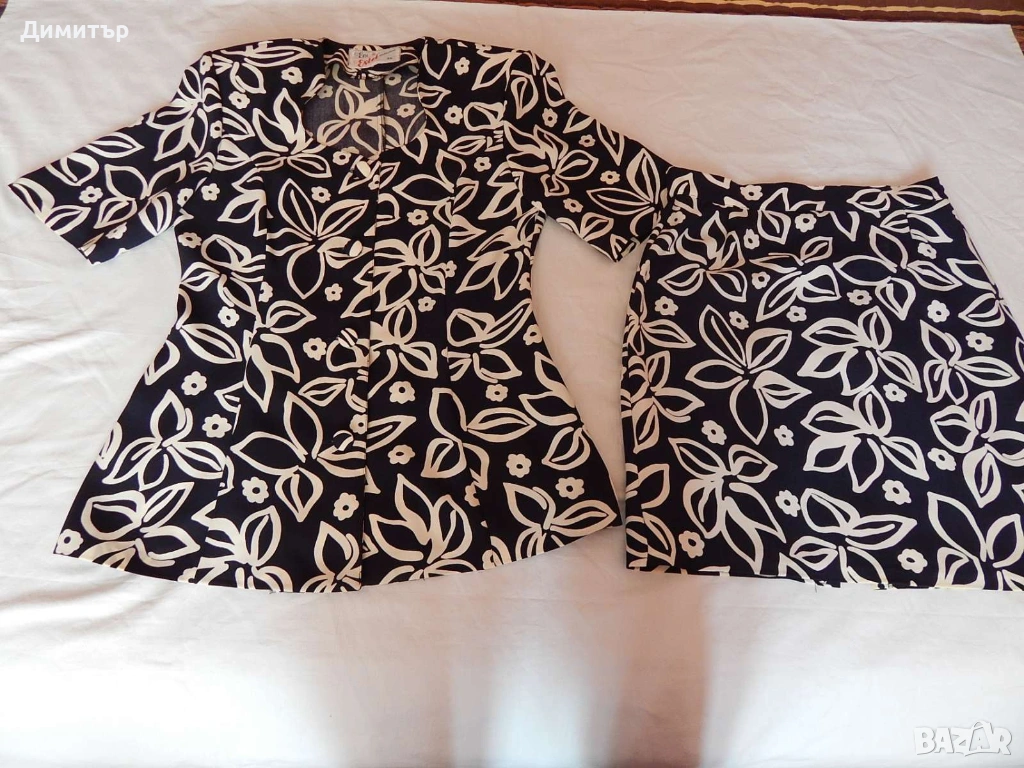 Нов летен костюм 38 номер - бълг. производство, снимка 1