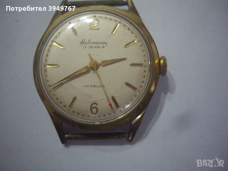 Стар позлатен мъжки часовник., снимка 1