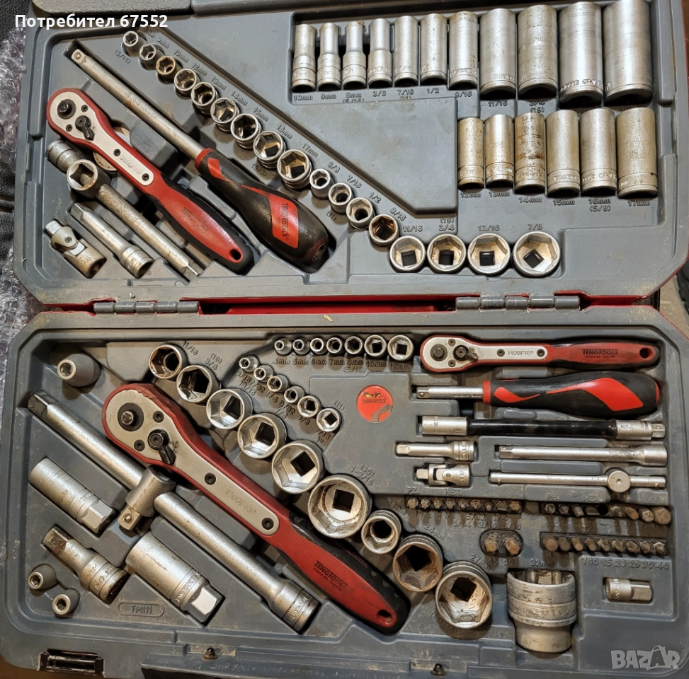 Гедоре Teng Tools TM111, 111 части, Метрични и Инчови, снимка 1
