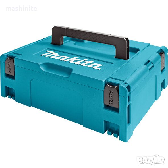 Куфар Makita за инструменти пластмасов MAKPAC 2 395х295х155 мм, син, снимка 1