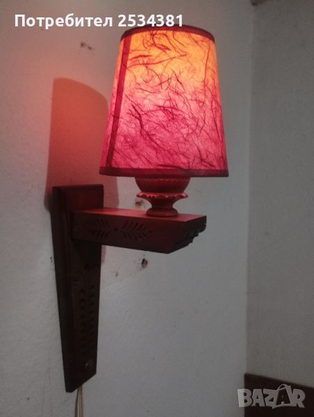 Стара стенна лампа , снимка 1
