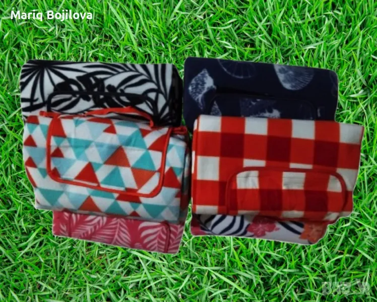 Супер удобно одеяло за пикник в различни цветове и шарки, снимка 1