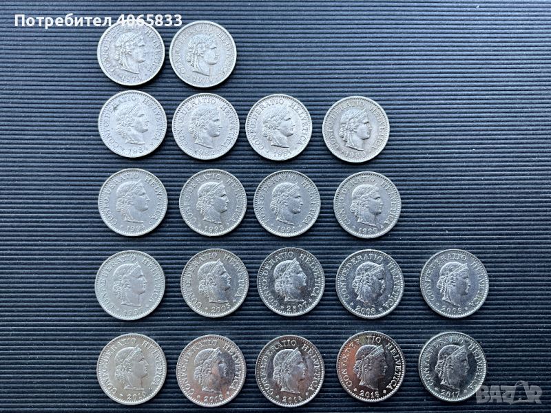 Лот монетки от Швейцария, снимка 1