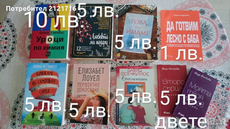 Книги на различни цени, снимка 1