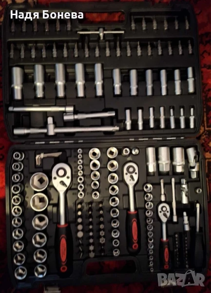 Куфар с инструменти Гедоре 172 части с 3 боря тресчотки, снимка 1