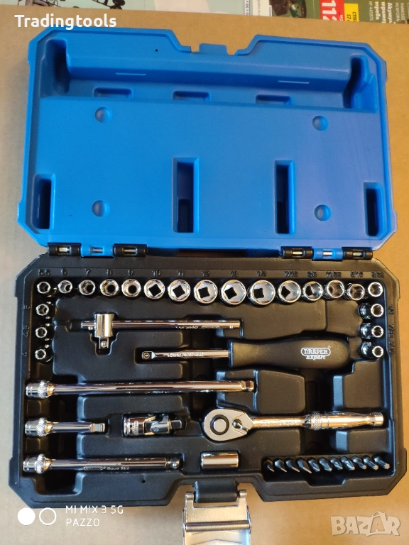 DRAPER EXPERT гедоре /гидория 1/4 40части MM / AF вложки камъни комплект, снимка 1