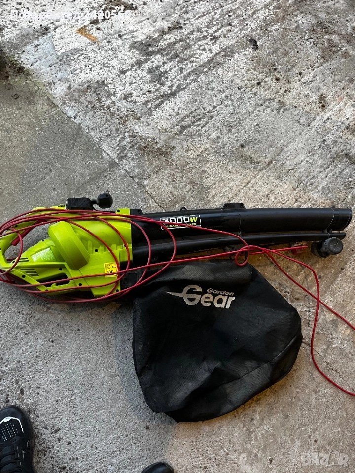 Листосъбирач и въздуходувка Garden Gear, Шредер, 3000 W, снимка 1